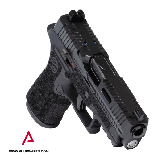 Agency Arms P320 X Carry Peacekeeper 9mm Pistol Premier DLC Barrel Aggressive Carry Stipple Grip