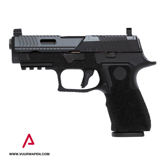 Agency Arms P320 X Carry Peacekeeper 9mm Pistol Premier DLC Barrel Aggressive Carry Stipple Grip