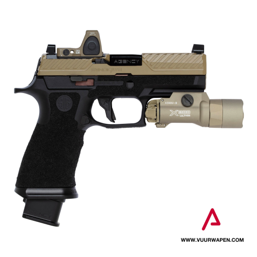 Agency Arms P320 X Carry S1 Field 9mm FDE Pistol Mid Line DLC Barrel RM06 X300U-B Magwell +5 Basepad