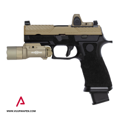 Agency Arms P320 X Carry S1 Field 9mm FDE Pistol Mid Line DLC Barrel RM06 X300U-B Magwell +5 Basepad