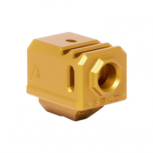 Agency Arms 417 Dual Port Compensator For Glock 17 / 19 Gen 3 Gold