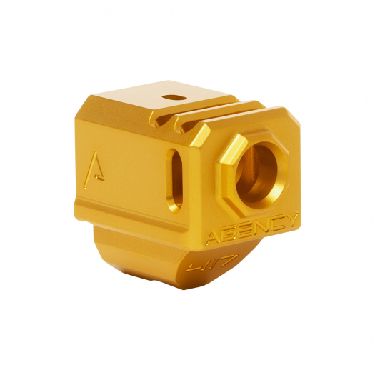 Agency Arms 417 Dual Port Compensator For Glock 17 / 19 Gen 4 Gold