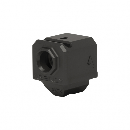 Agency Arms 417S Single Port Compensator For Glock 17 / 19 Gen 3 Black
