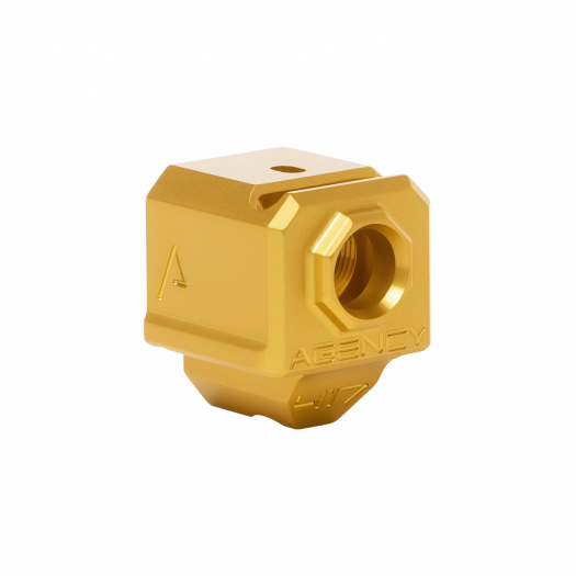 Agency Arms 417S Single Port Compensator For Glock 17 / 19 Gen 3 Gold