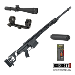 Barrett MRAD 308 Sniper Rifle with Scope, Suppressor, and Range Kit