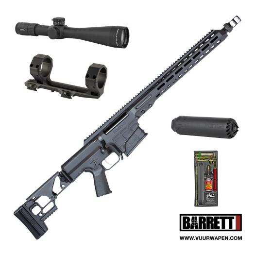Barrett MRAD 308 Win 17 Rifle with Scope, Suppressor, and Range Kit