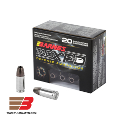 Barnes TAC-XPD 9MM +P 115 GR TAC-XP Ammo