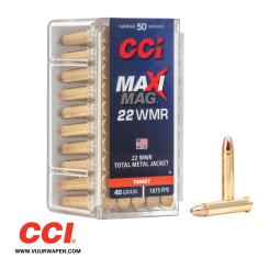 CCI Maxi Mag 22 WMR 40 GR TMJ Ammo