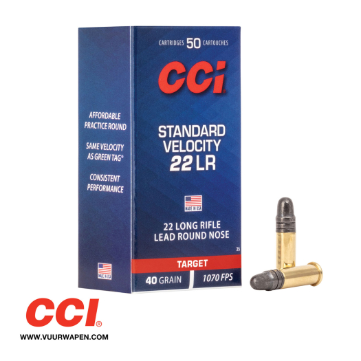 CCI Standard Velocity 22LR 40 GR LRN Ammo
