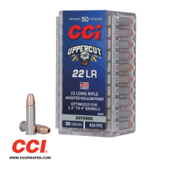 CCI Uppercut 22LR 32 GR JHP Ammo
