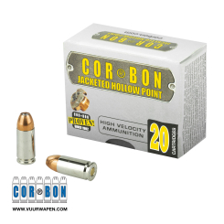 CorBon Original JHP 9mm +P 115 GR Ammo
