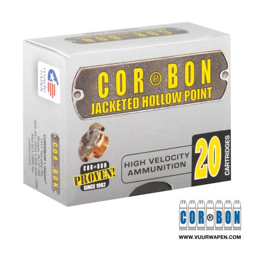 CorBon Original JHP 9mm +P 125 GR Ammo