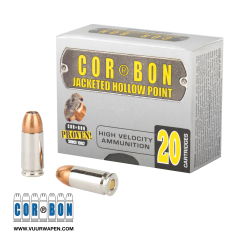 CorBon Original JHP 9mm +P 125 GR Ammo