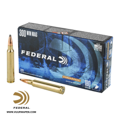 Federal Power Shok 300 Win Mag 180 Grain Soft Point Ammo 300WBS