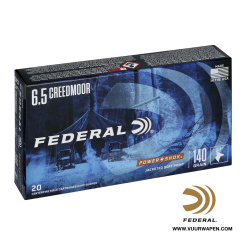 Federal Power Shok 6.5 Creedmoor 140 GR JSP Ammo