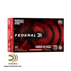 Federal American Eagle Suppressor 300 Blackout 220 GR OTM Subsonic Ammo