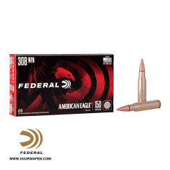 Federal American Eagle 308 Win 150 GR FMJ BT Ammo