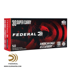 Federal American Eagle 30 Super Carry 100 GR FMJ Ammo