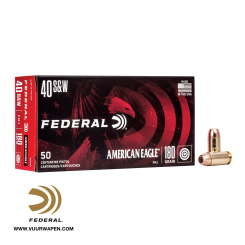 Federal American Eagle 40 S&W 180 GR FMJ Ammo