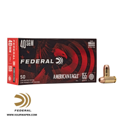 Federal American Eagle 40 S&W 155 GR FMJ Ammo