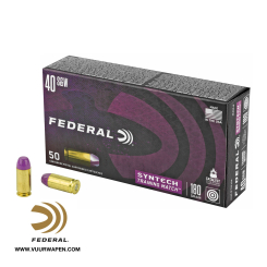 Federal Syntech Training Match 40 S&W 180 GR TSJ Ammo