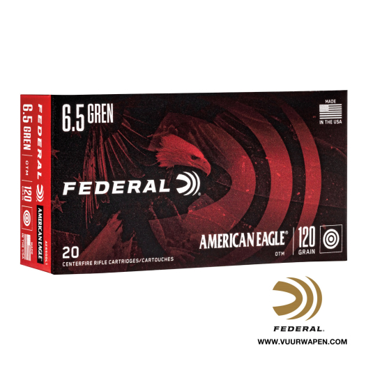Federal American Eagle 6.5 Grendel 120 GR OTM Ammo
