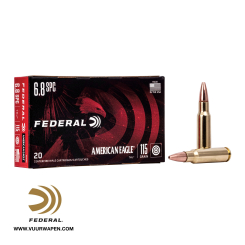 Federal American Eagle 6.8 SPC 115 GR TMJ Ammo