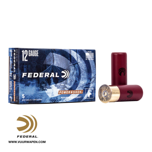 Federal Power Shok 12 Gauge 2 3/4 4 Shot Shells