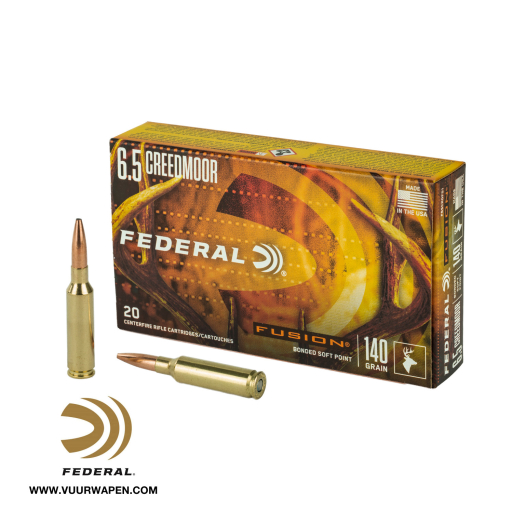 Federal Fusion 6.5 Creedmoor 140 GR BSP Ammo