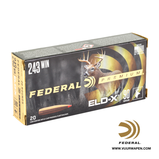 Federal Premium ELD-X 243 90 GR Ammo