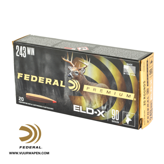Federal Premium ELD-X 243 90 GR Ammo