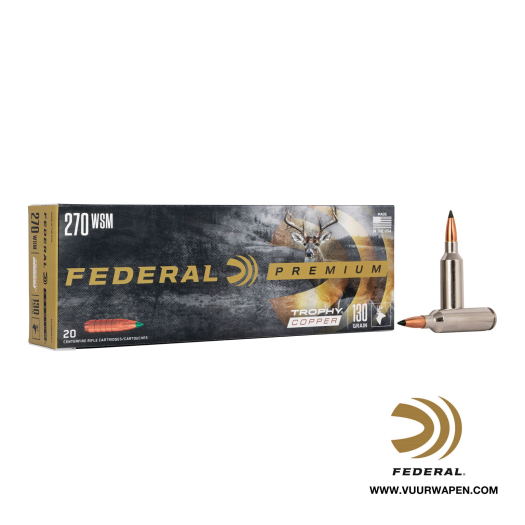 Federal Premium Trophy Copper 270 WSM 130 GR Ammo