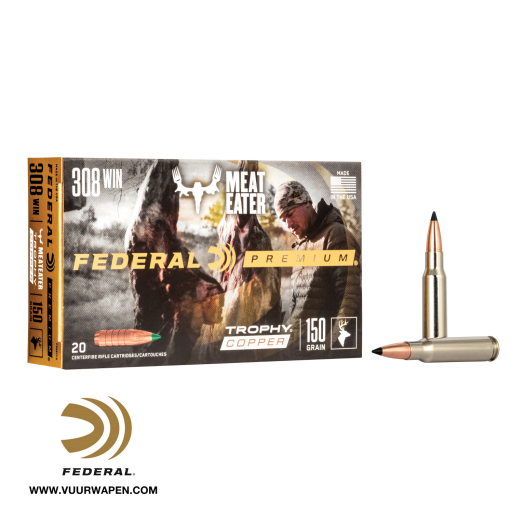 Federal Premium Trophy Copper 308 Win 150 GR Ammo