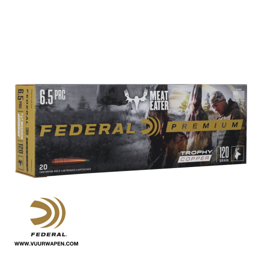 Federal Premium Trophy Copper 6.5 PRC 120 GR Ammo