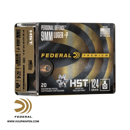 Federal Personal Defense HST 9mm +P 124 GR Ammo