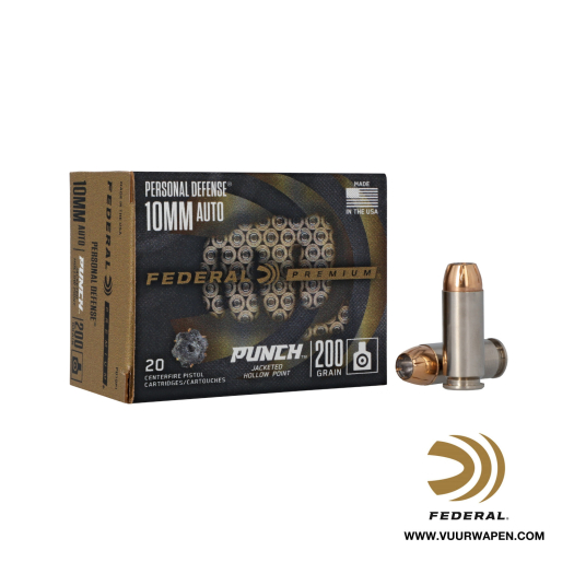 Federal Premium Punch 10mm 200 GR JHP Ammo