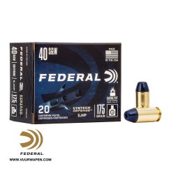 Federal Syntech Defense 40 S&W 175 GR SJHP Ammo