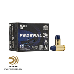 Federal Syntech Defense 45 ACP 205 GR SJHP Ammo