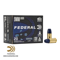 Federal Syntech Defense 9mm 138 GR SJHP Ammo