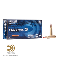 Federal Varmint and Predator 22-250 55 GR V-MAX Ammo