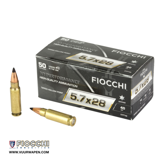 Fiocchi Hyperformance 5.7x28mm 40 GR THP Ammo