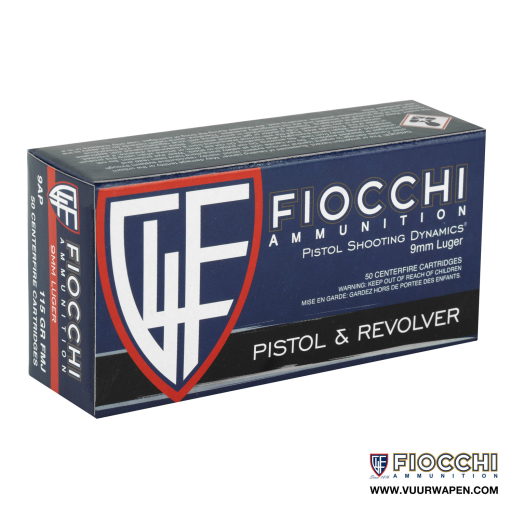 Fiocchi Shooting Dynamics 9mm 115 GR FMJ Ammo