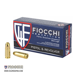 Fiocchi Shooting Dynamics 9mm 124 GR FMJ Ammo