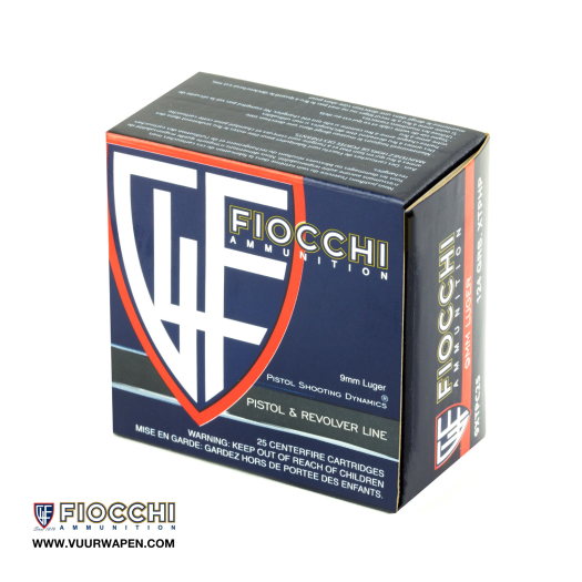 Fiocchi 9mm 124 GR XTP JHP Ammo
