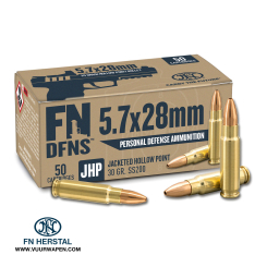 FN DFNS 5.7x28mm 30 GR JHP Ammo