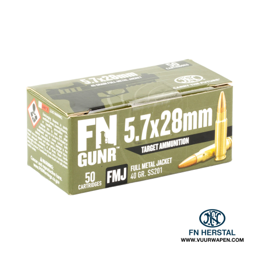FN GUNR 5.7x28mm 40 GR FMJ Ammo