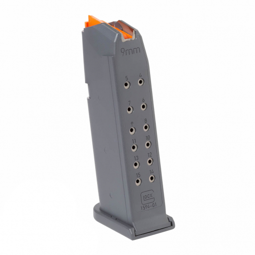 Glock OEM G19 Gen 5 9mm 15 Round Gray Magazine