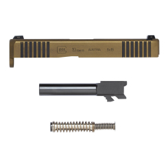 Glock 19 Gen 5 Upper Slide Assembly Night Sights Burnt Bronze Battle Worn