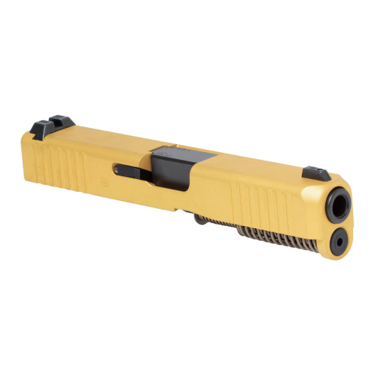 Glock 19 Gen 5 Upper Slide Assembly Gold Night Sights