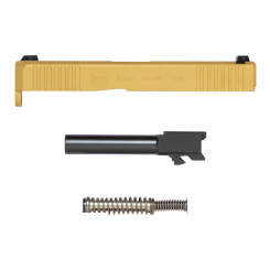Glock 19 Gen 5 Upper Slide Assembly Gold Night Sights